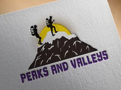 Peaks & Valleys Logo design and Post design branding graphic design logo postdesign socialmediapostdesign
