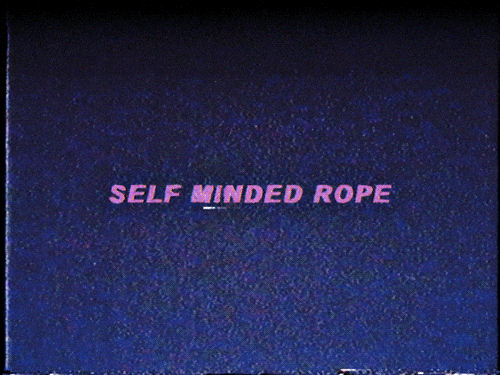 Self Minded Rope digital art retrowave vaporwave vcr vhs vhs tape