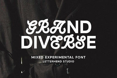 Grand Diverse Mixed Experimental Font custom typeface freebies