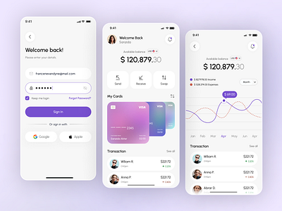 Mobile Banking App Design banking finace me mobile app mobile banking mordern oripio payment app payment app design payment app design figma sanzida akter wallet wallet app wallet app design wallet app design figma wallet app designer wallet ui