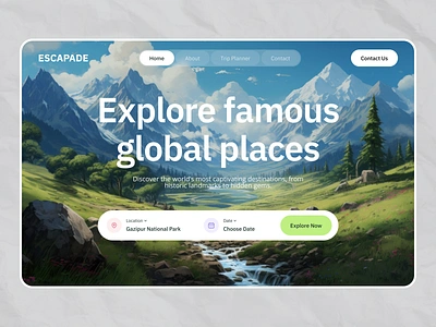 Travel Agency Website Design app design app designer app ui ux design design figma uiux figma website design landing page design modern landing page modern web design modern website design travel agency website travel web design travel website website design figma