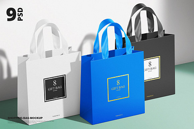 Shopping Bag Mockup bag gift bag kraft pack package packaging paper party ribbon satin shopping bag mockup wedding wedding bag welcome