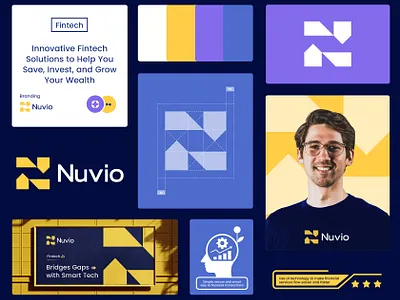 Nuvio - Fintect Brand Identity branding canada consultancy design finance financelogo fintech graphic design illustration illustrator innovative fintech italy logo realestate typography ui usa ux vector