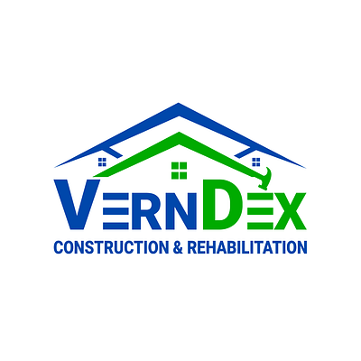 VernDex Group of Business Logos Design branding construction graphic design logo minimalist rehabilitation