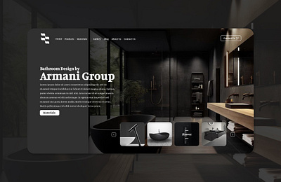 Interior architecture design of Armani Group branding graphic design product design ui ui design web web design