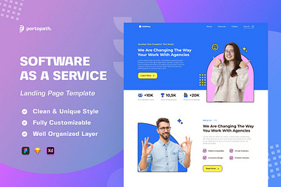 SAAS Modern - Bundling Landing Page clean destkop figma landing landing page landing website nft nft landing page page sketch website