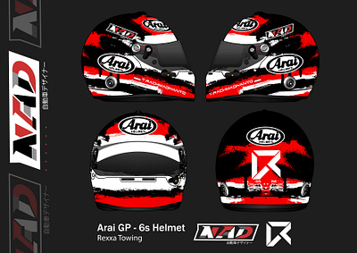 Rexxa Racing Team Arai GP-6S Helmet design arai gp 6s arai helmets automotive automotive art automotive illustration branding car artwork cars cars design drift drifting graphic design helmet helmet design livery livery design motorsport racing rally