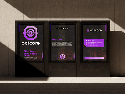 octcore | technology | AI Businesses | visual identity 3d ai brand identity ai logo brand book brand design brand guidelines brand identity brandidentity branding branding design company logo custom logo design design fiverr design graphic design logo logodesign technology logo ui visual identity