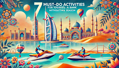 7 Must-Do Activities for Tourists in Dubai flyer design graphic design poster design social media post