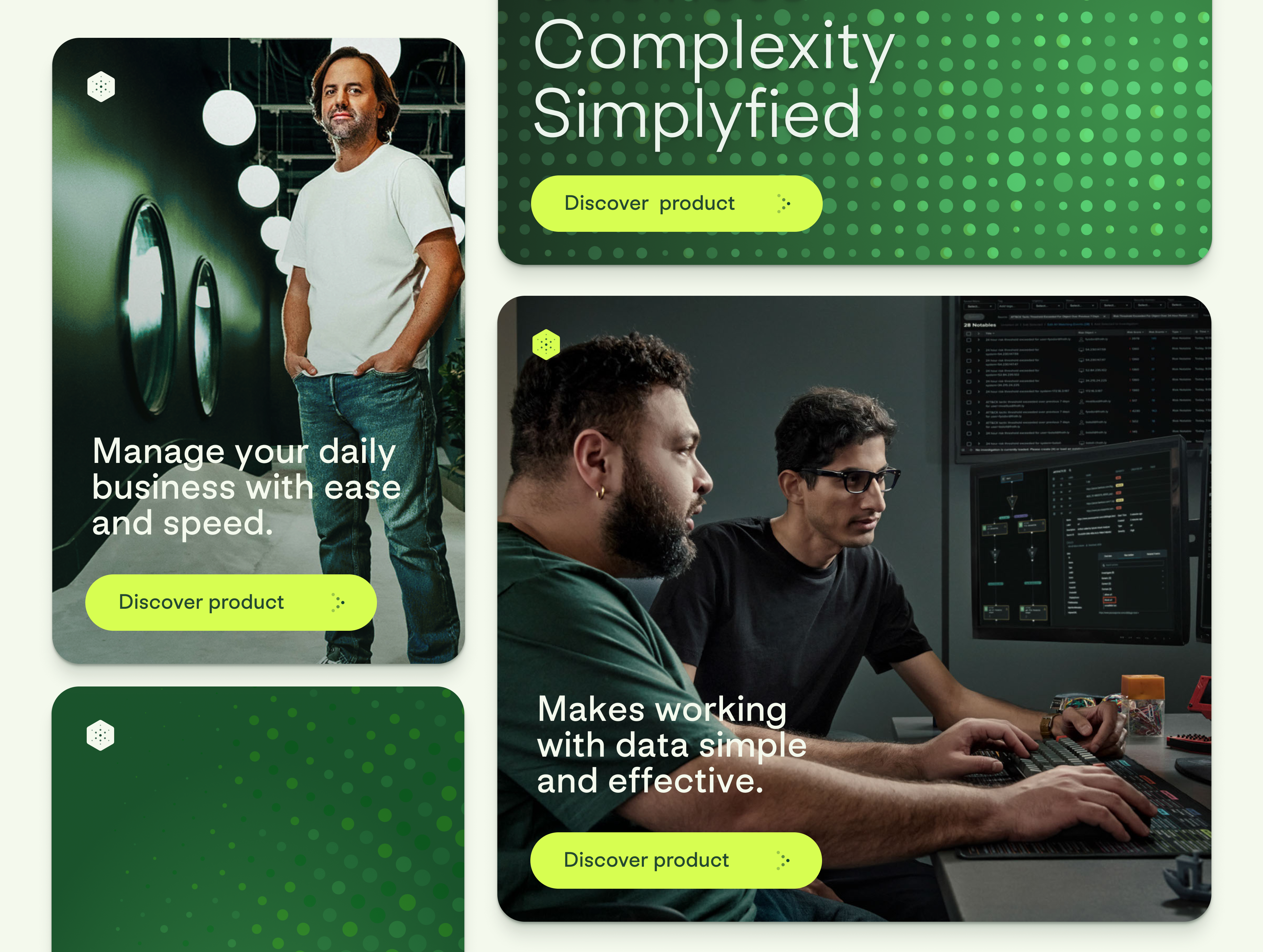 Example of Concept design for a data brand
