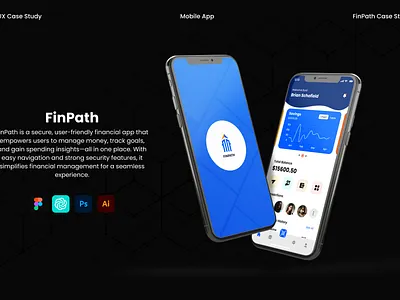 Financial Mobile App Design Case Study case study figma financial mobile app mobile app ui ui design user interface