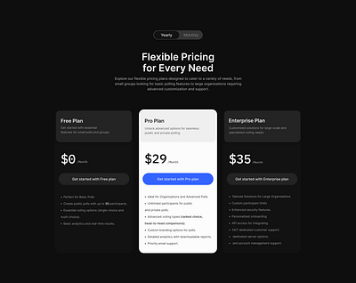 Pricing Section design product product design ui