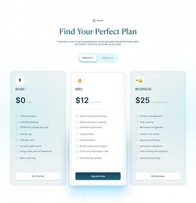 Pricing table- Saas app branding design figma graphic design illustration landingpage logo pricing saas task ui ux uxui website