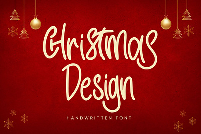 Christmas Design - Handwritten Font lettering