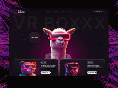 VR BOXXX. AI ai animation business clean design figma graphic design icon illustration interface landing logo mobile motion motion graphics ui ux vr web