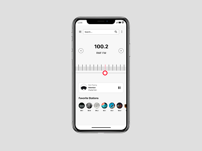 Daily UI Challenge # 68 - FM Radio android attention branding charlie puth daily challenge daily ui daily ui challenge 68 design figma figma design fm fm radio illustration iphone stations ui uiux