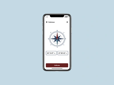 Daily UI Challenge # 69 - Compass Interface with Calibrations android branding calibration compass daily challenge daily ui daily ui challenge 69 design figma figma design illustration iphone pakistan ui uiux