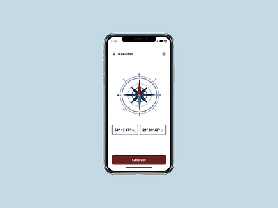 Daily UI Challenge # 69 - Compass Interface with Calibrations android branding calibration compass daily challenge daily ui daily ui challenge 69 design figma figma design illustration iphone pakistan ui uiux