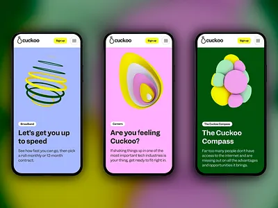 Vibrant Mobile Design for Broadband and Tech Branding bold typography broadband service design career platform design colorful ui conceptual design creative 3d design digital advertising dynamic composition interactive mobile ui intuitive navigation mobile first branding modern interface playful interface promotional content responsive design seamless user experience tech branding tech driven aesthetics user friendly layout vibrant visuals