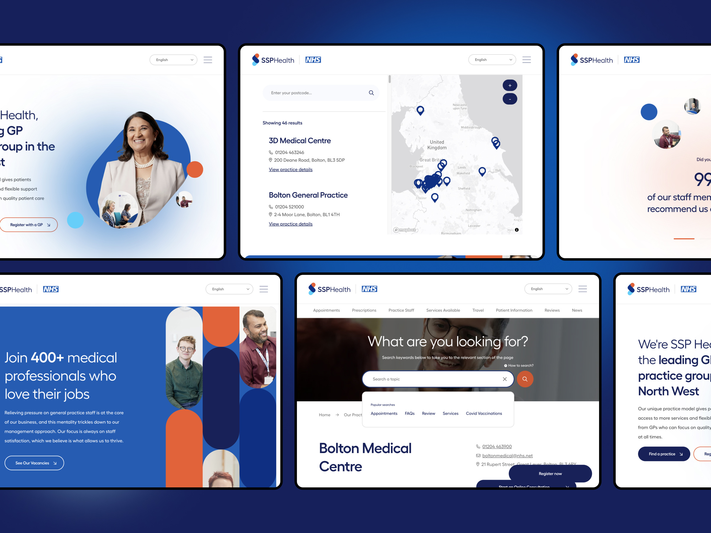SSP Health | Showreel branding design figma illustration logo mockup showreel typography ui user interface ux web website