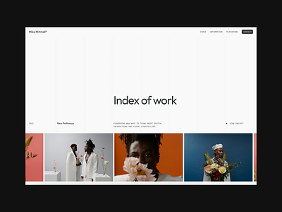 Mike Mitchell - Framer Portfolio Template animation design framer portfolio ui