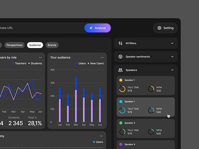 Tensor - Analyze video with AI ai app ai dark mode ai dashboard ai design ai product ai ui ai ux ai video analyze branding design desktop logo ui ui design uidesign web app