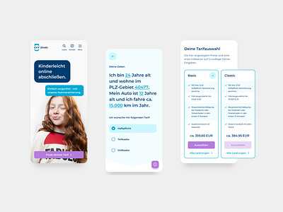 GVV Direkt – Car insurance branding clean design insurance minimal mobile ui ui design ux ux design