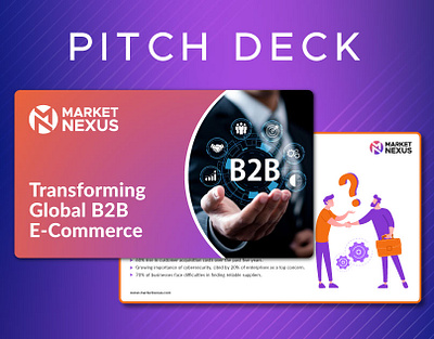 Market Nexus Pitch Deck adobe illustrator b2b branding design e commerce graphic design market nexus marketing pitch deck