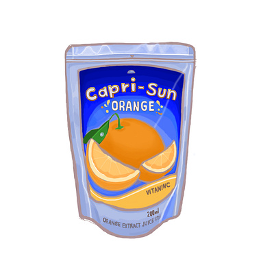 Orange juice caprisun drink drinkillust foodillust freshjuice graphic design illustration juice juicepack orange orangejuice popart tea vitaminc