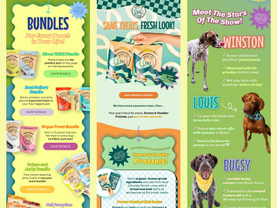 Newsletter Design for Pet Food & Care Brand 🐾 email email design email marketing email template klaviyo klaviyo email design newsletter newsletter design