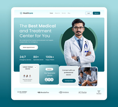 Medical Website and landing page Design clinic doctor landing page doctor website health care landing page medical landing page medical website medicine website