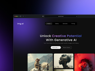 AI image and generation platform design ai inspiration ui ux design