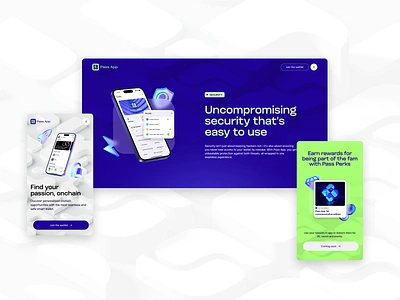 Pass App pt.05 3d animation art direction crypto design mobile ui ux web website