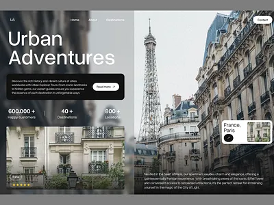 Travel hero design graphic design ui webdesign