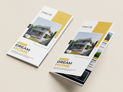 Real Estate Trifold Brochure Design advertising booklet brochure dream home home business house house for sale leaflet marketing modern modern house pamphlet property real estate real estate house real estate trifold single property tri fold trifold trifold brochure