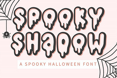 Spooky Shadow - A Halloween Font boho font bold font bubble font bubbly font cursive font groovy font halloween font handwritten font hippie font quirky font retro font scary font spooky font spooky shadow spooky shadow a halloween font spooky shadow font swirl font trendy font vintage font y2k