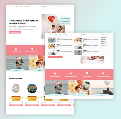 Balloon Shop balloon shop ui ux webdesign
