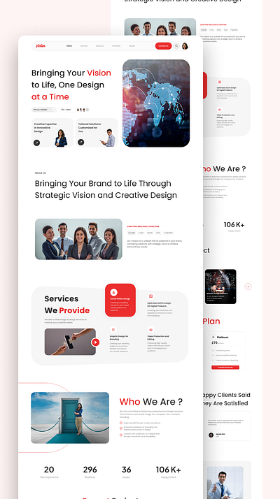 Agency Landing page agency landing page app ui landing page ui ux web ui website ui