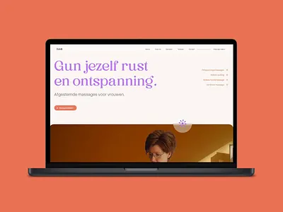 Massage studio website animation graphic design ui webdesign