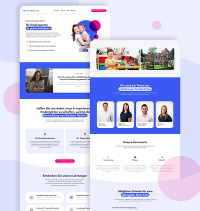 Kindergarten B2B Website children kids kindergarten ui ux website