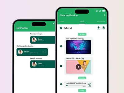 Whatsapp Recovery App Design: app design figma ui ui design ux design ux research