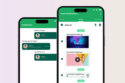 Whatsapp Recovery App Design: app design figma ui ui design ux design ux research