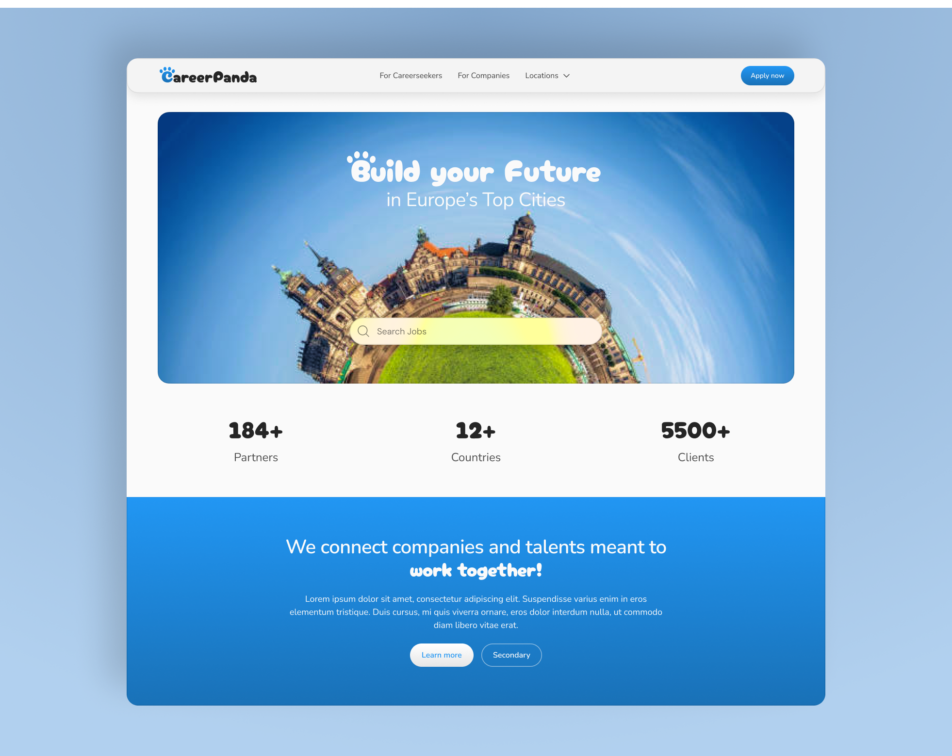 CareerPanda - Jobs im Ausland finden career jobs ui ux webdesign