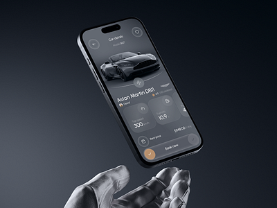 🚗 Mobile design for the rental app | Hyperactive app app design car rent design grey hyperactive ios mobile mobile app mobile design mockup product design rent saas service ui user experience user interface ux web design