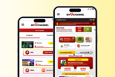 MyUchannel App Design: figma mobile app mobile app design ui design user experience design user interface design ux research wireframing