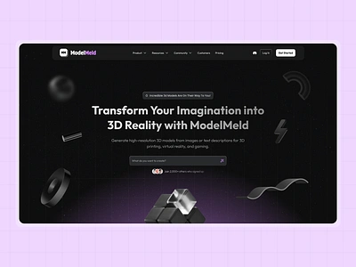 ModelMeld - AI for 3D models 3dmodeling 3dprinting ai3ddesign gamedesign imageto3d modelmeld textto3d virtualreality