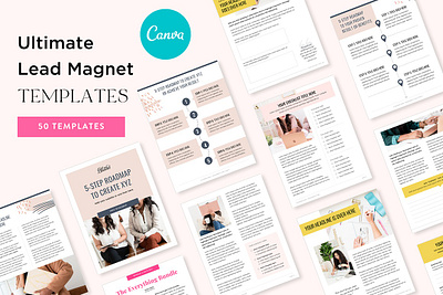 Ultimate Canva Lead Magnet Templates canva ebook template canva workbook canva workbook template checklist checklist template cover template ebook canva ebook template ebook template canva gift guide lead magnet lead magnet bundle lead magnet canva lead magnet design lead magnet template resource workbook canva workbook template workbook template canva