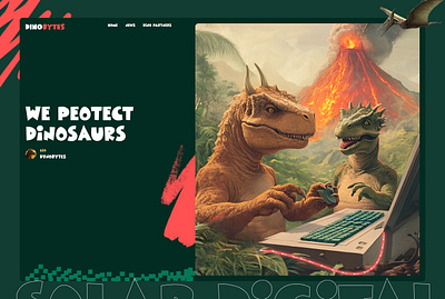 Creative Website - DINOBYTES dino ui