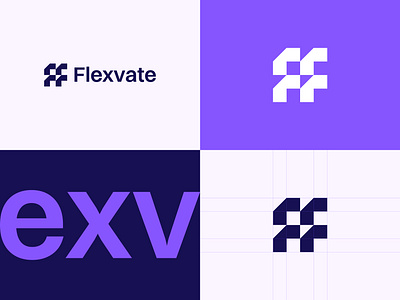 Flexvate Logo Design abstract logo design brand identity branding digital logo f logo fintech logo identity investment logo letter f logo logo design logotype mark minimal minimalist logo modern logo saas logo tech logo web3 logo