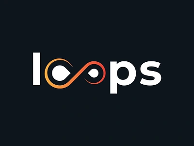 Loops Wordmark Logo design concept concept creative cyberspace endless eternity forever futuristic geometry infinite infinity logo design logo type loop logo loops motion string technology text logo web wordmark